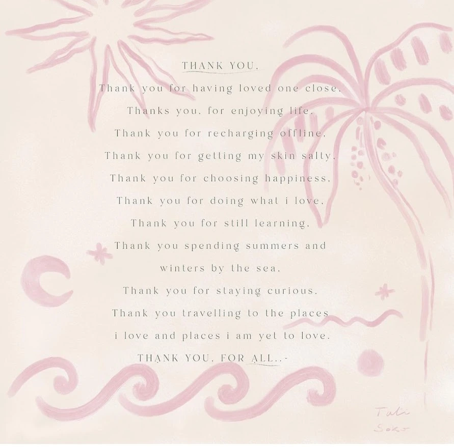 Pastel AnaHealings manifesto artwork with gratitude text